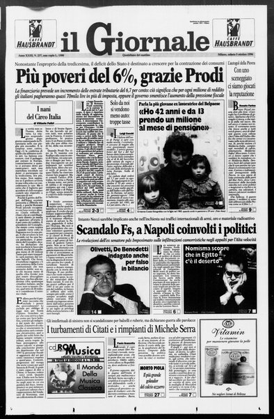 Il giornale : quotidiano del mattino